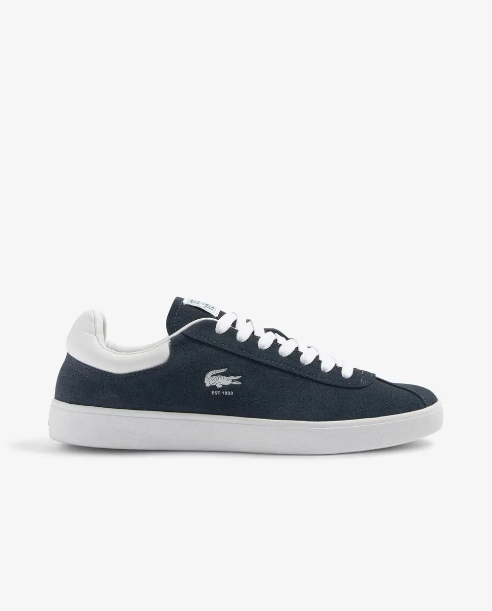 

Мужские замшевые кроссовки Baseshot Lacoste, тёмно-синий