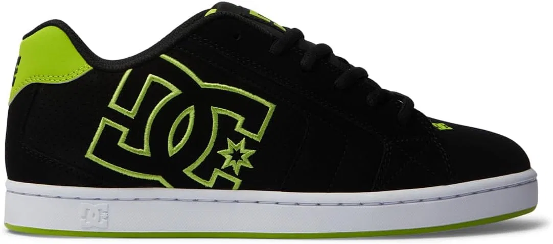 Мужские кроссовки DC Shoes Net Amazon Renewed, Black Lime Green. — фото 2