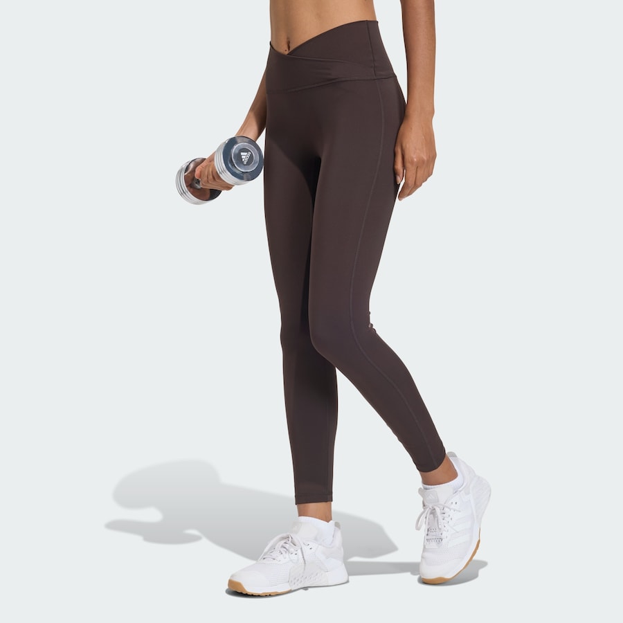 Узкие спортивные брюки ADIDAS PERFORMANCE Studio All Me, темно-коричневый — фото 2