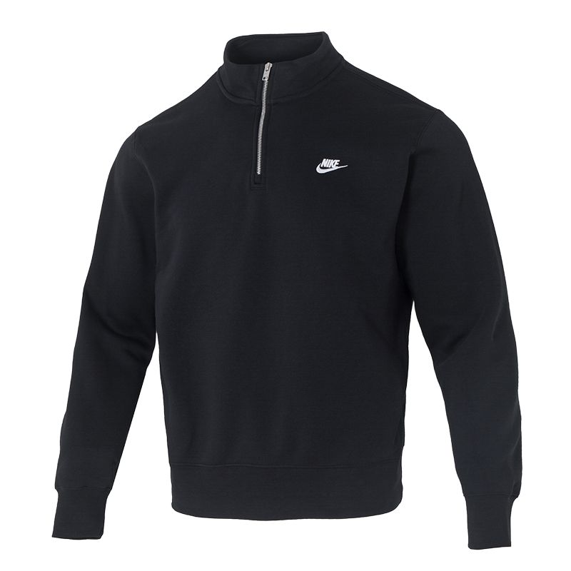 

Спортивная одежда Club мужская флисовая толстовка с молнией до половины Nike, черный