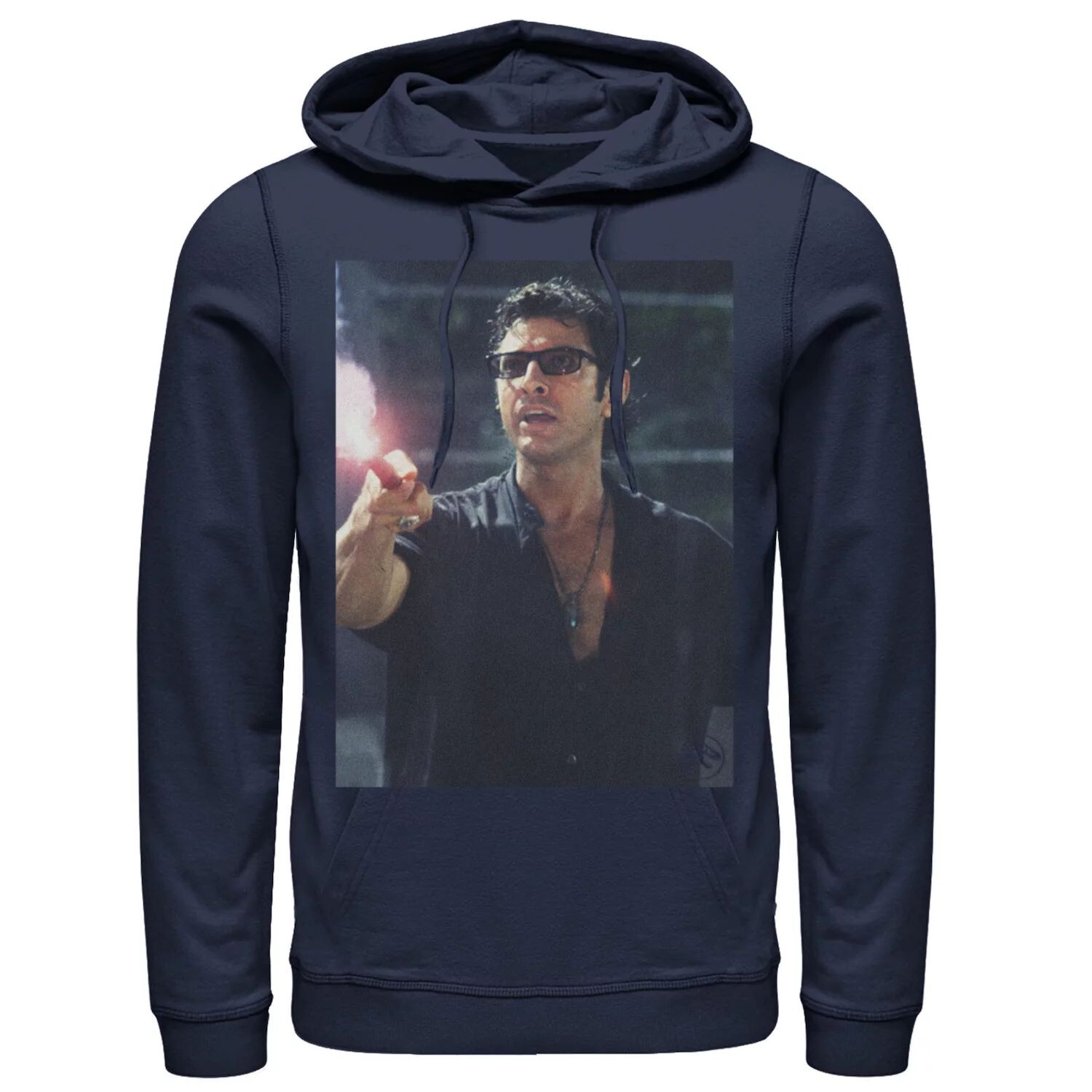 

Мужская толстовка с расклешенным фото «Парк Юрского периода» Ian Malcolm Road, Blue Jurassic Park, синий