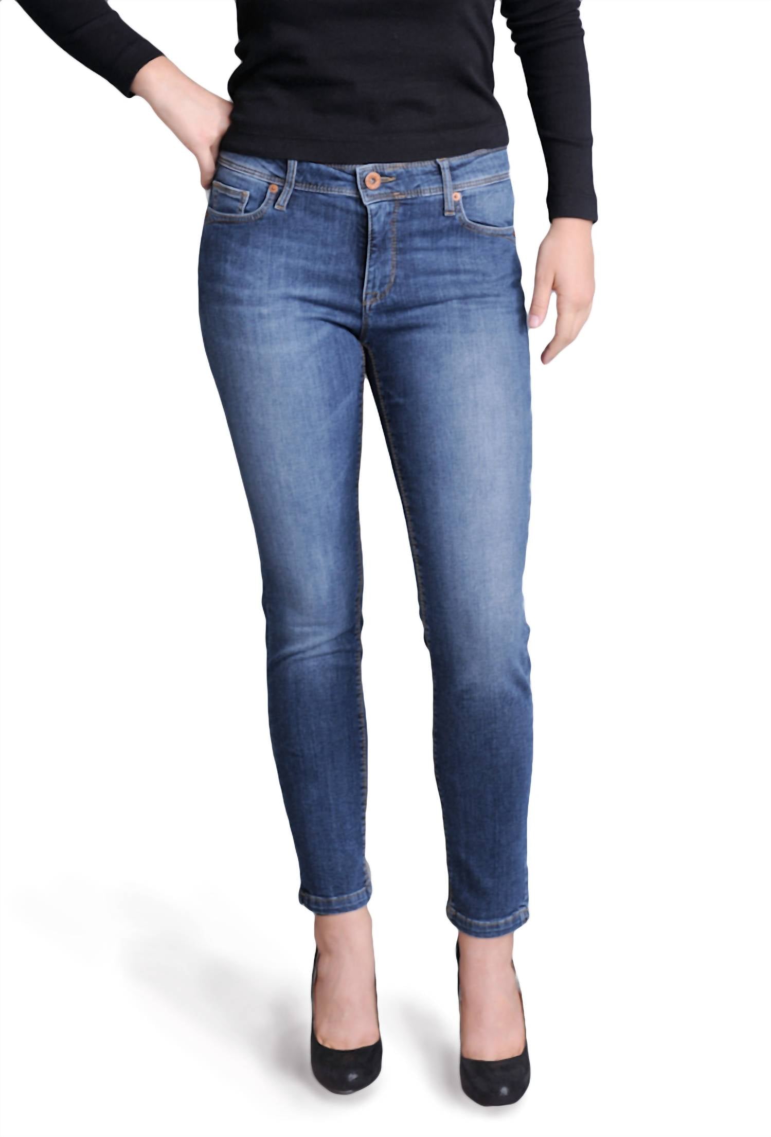 

Джинсы Vic 7/8 Denim синего цвета RAFFAELLO ROSSI