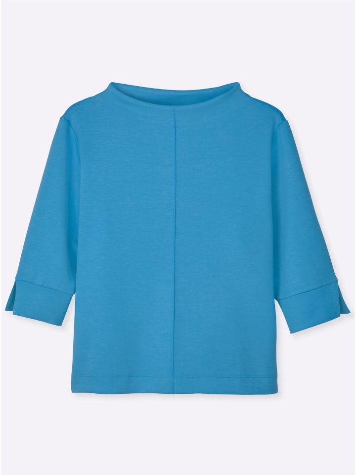 

Рубашка с воротником-стойкой небесно-голубого цвета WITT WEIDEN