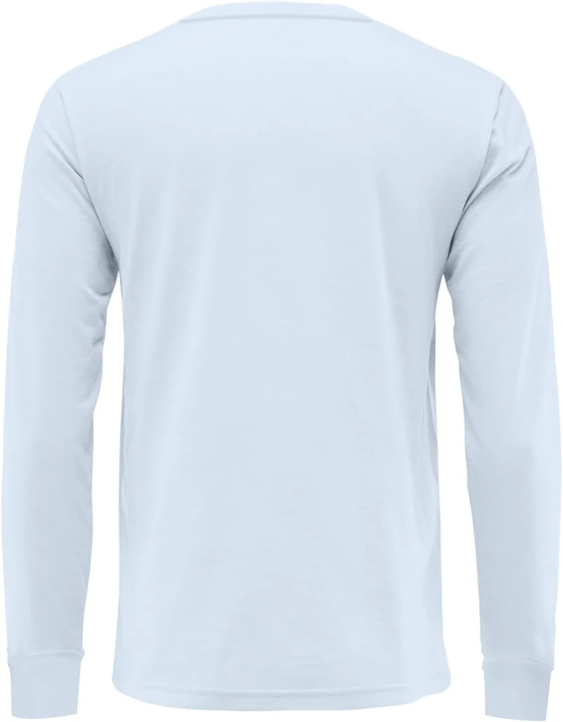 Футболка с длинным рукавом V-образным вырезом, 2-light Blue, M-3XL — фото 4