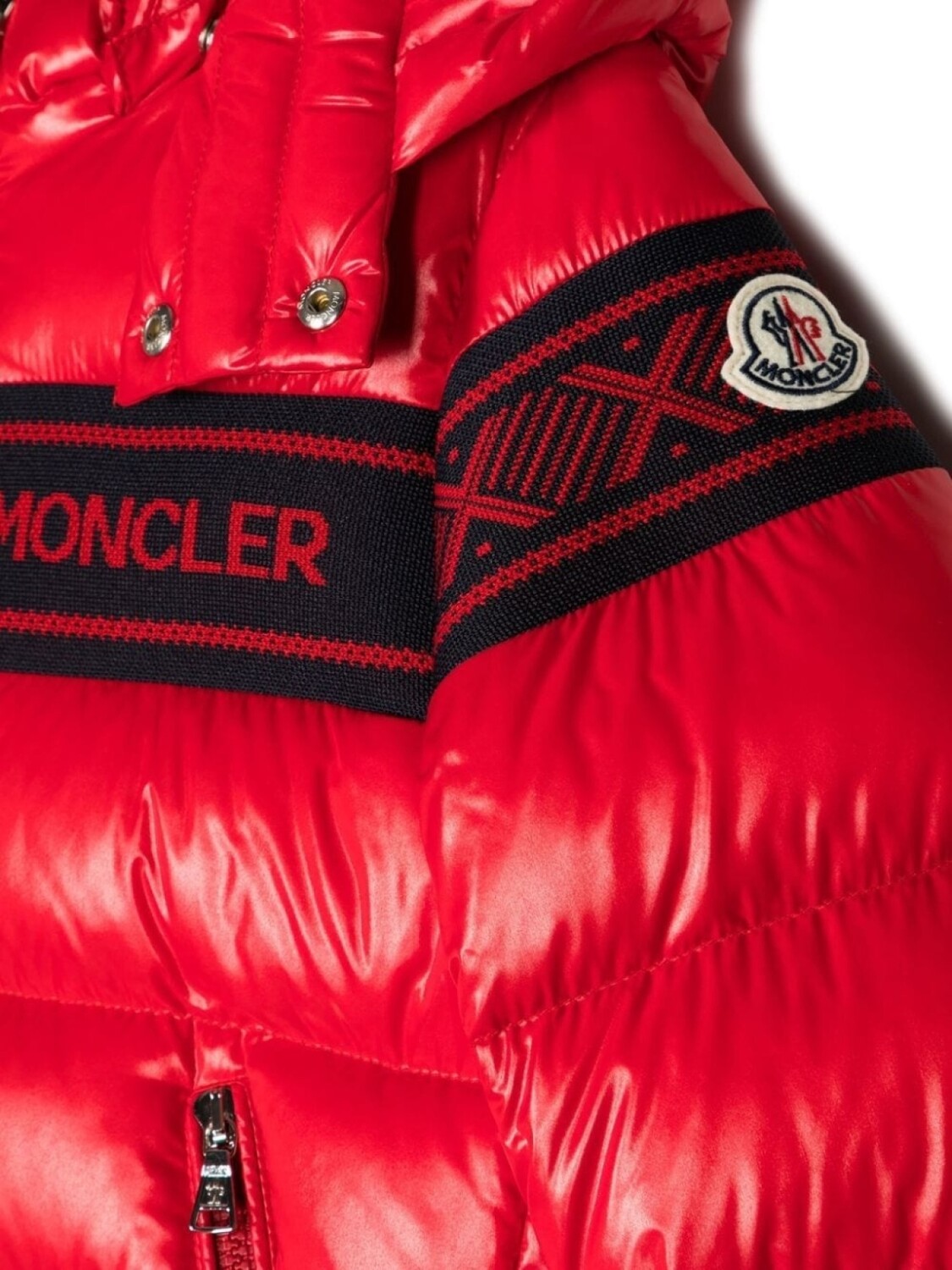 Пуховик Holmi с капюшоном Moncler Enfant, красный — фото 3