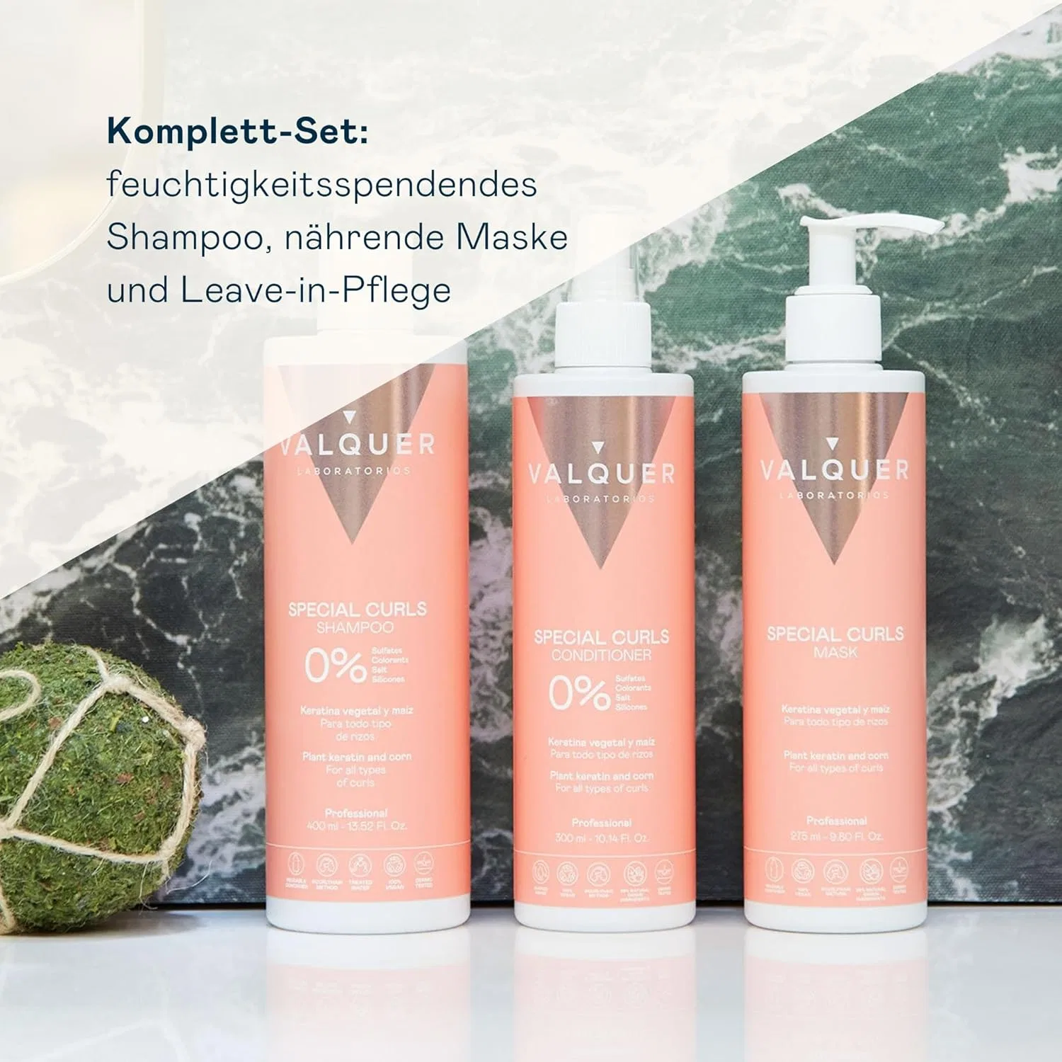 Набор Valquer Special Curl Care Set для кудрявых волос: шампунь, маска, кондиционер Valquer Laboratorios — фото 4
