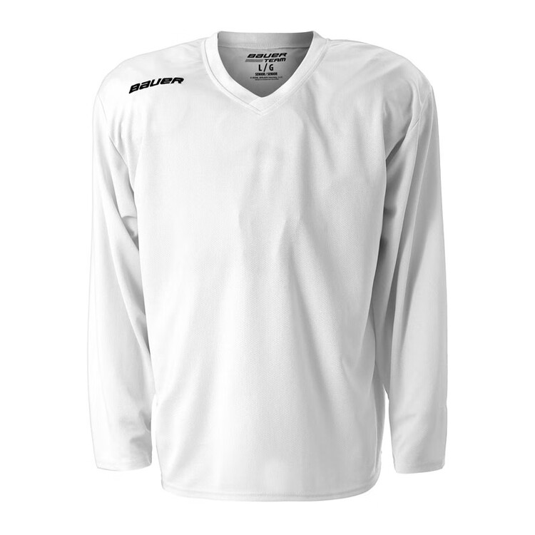 

BAUER Новая оригинальная тренировочная хоккейная майка для детей, подростков и взрослых, командная форма, белая детская FLEX, универсальный размер