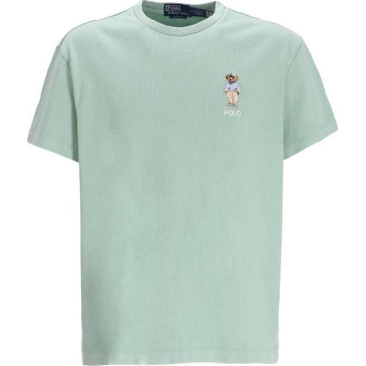 Футболка поло с детализированным медведем Polo Ralph Lauren, зеленый — фото 3