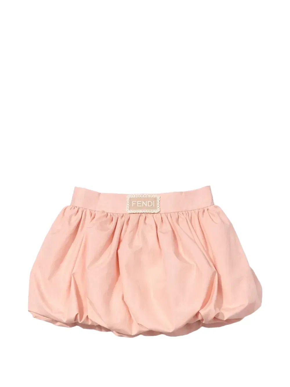 Юбка-баллон с нашивкой-логотипом Fendi Kids, розовый — фото 2