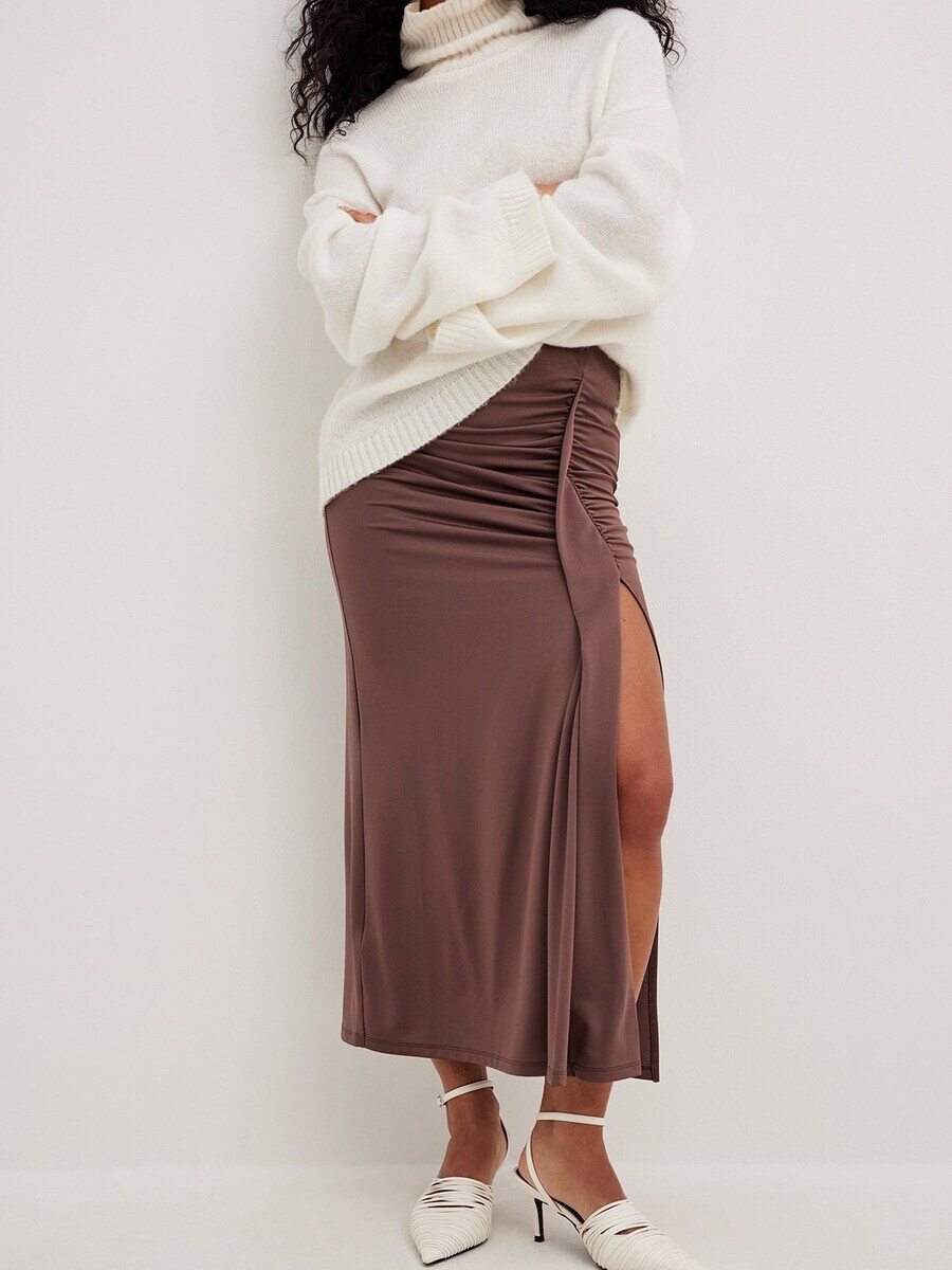 

Юбка NA-KD Skirt, коричневый