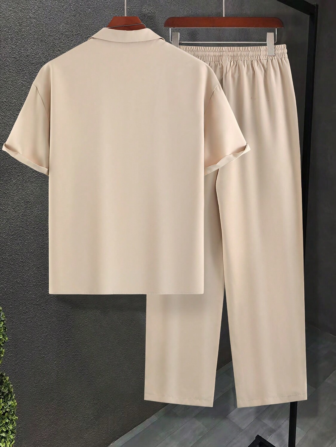 

Мужские однотонные воротники, рубашки и брюки Homme Manfinity, абрикосовый