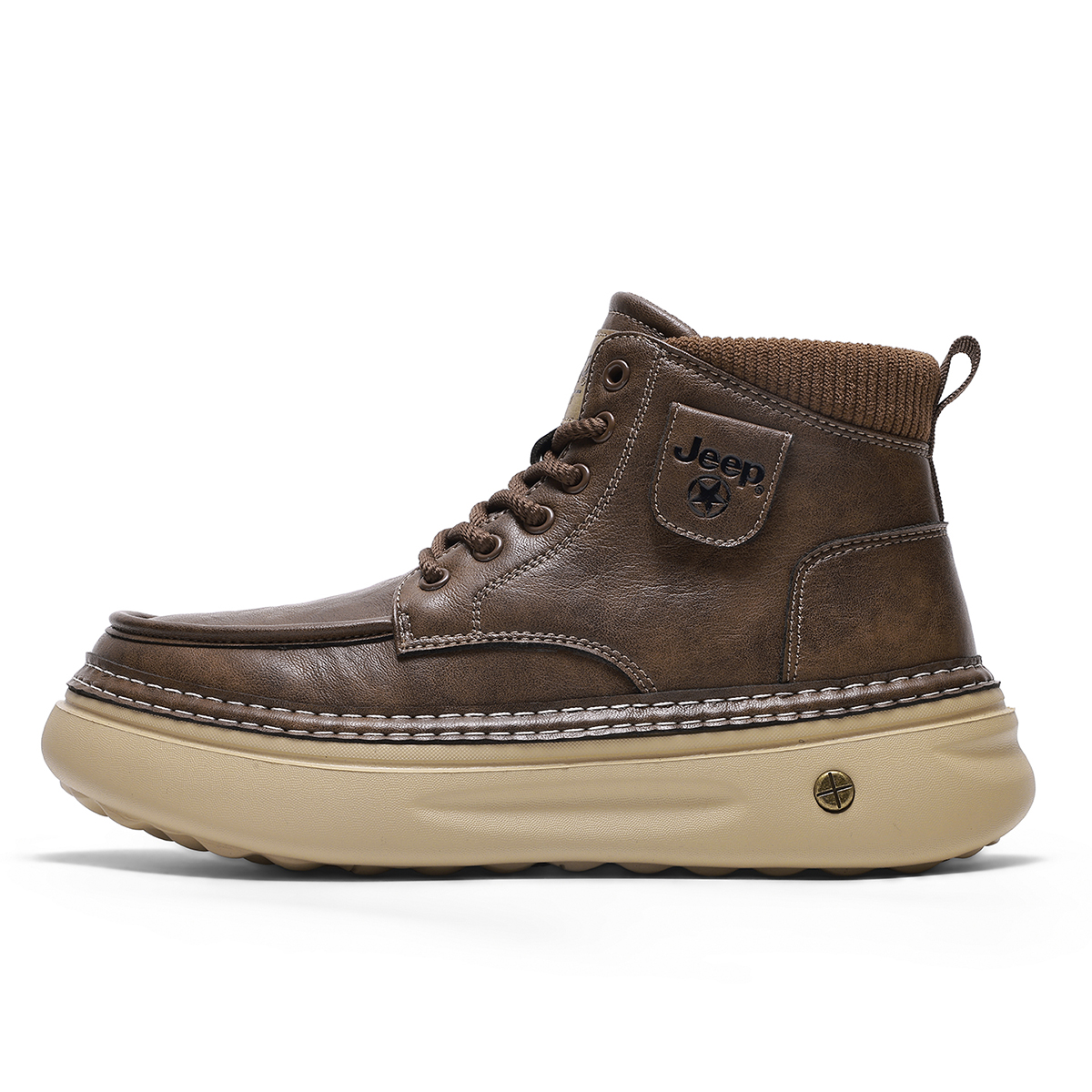Кроссовки Mid top Casual мужские Jeep, черный — фото 3