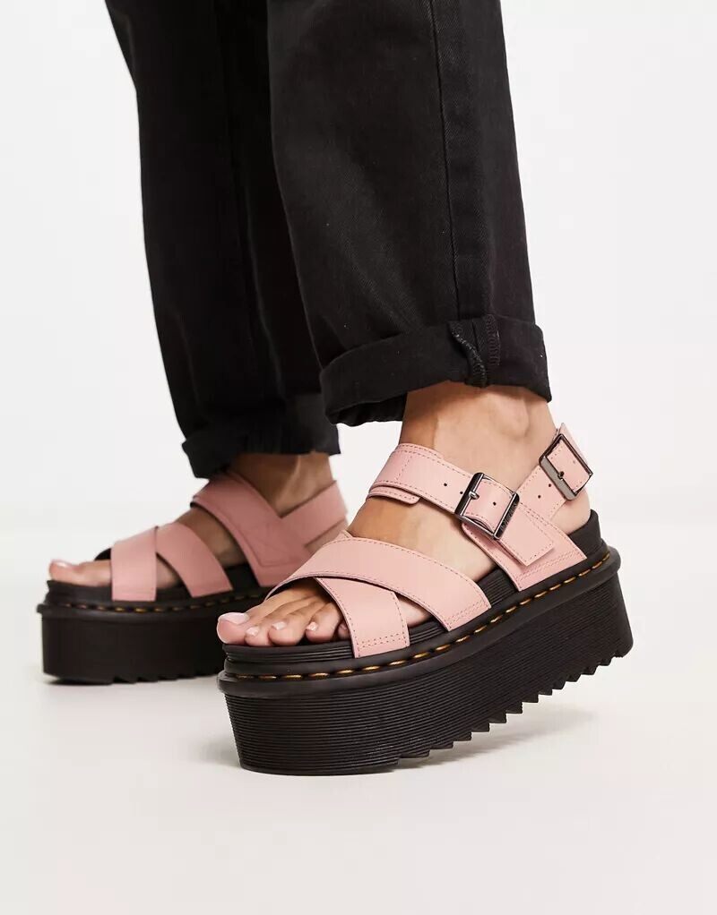 

Персиково-бежевые сандалии Dr Martens Voss II Quad, Черный, Персиково-бежевые сандалии Dr Martens Voss II Quad