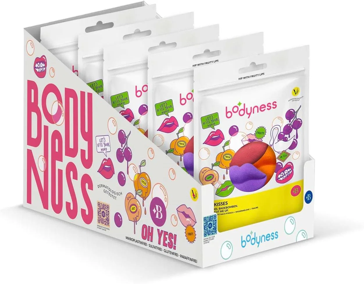Набор бомбочек для ванны BODYNESS Juicy Kisses, 30 шт. Bodyness
