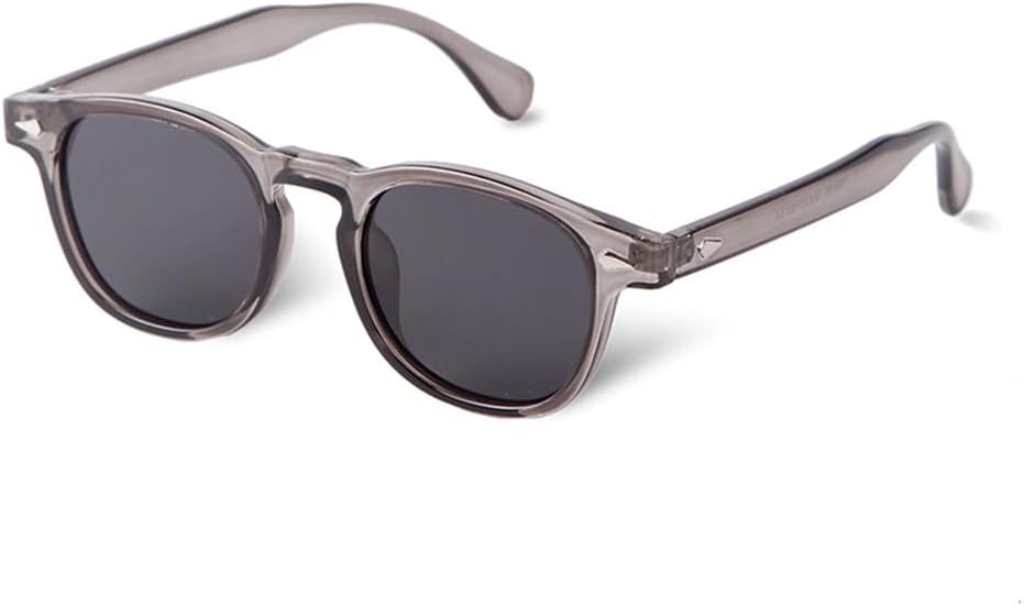 

Мужские солнцезащитные очки в стиле ретро с заклепками, очки для вождения, круглая прозрачно-серая оправа, женские солнцезащитные очки, мужские очки с защитой от УФ-излучения UV400 TYUVIVO, C3