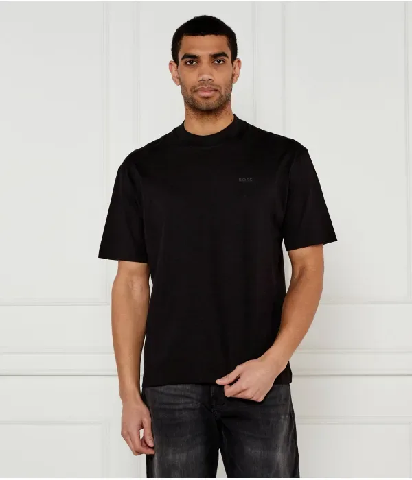 Футболка Te_numbers loose fit Boss Orange, черный
