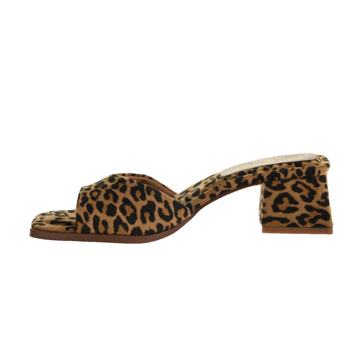 Женские босоножки Liinda Leopard Slide в коричневом цвете CHINESE LAUNDRY — фото 2