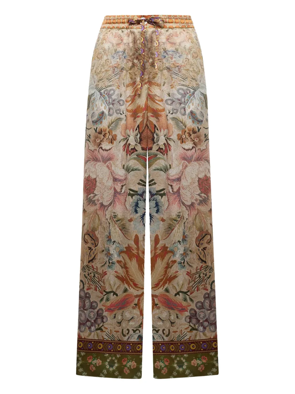 

Брюки с цветочным гобеленовым узором и кулиской Pierre-Louis Mascia, нейтральный