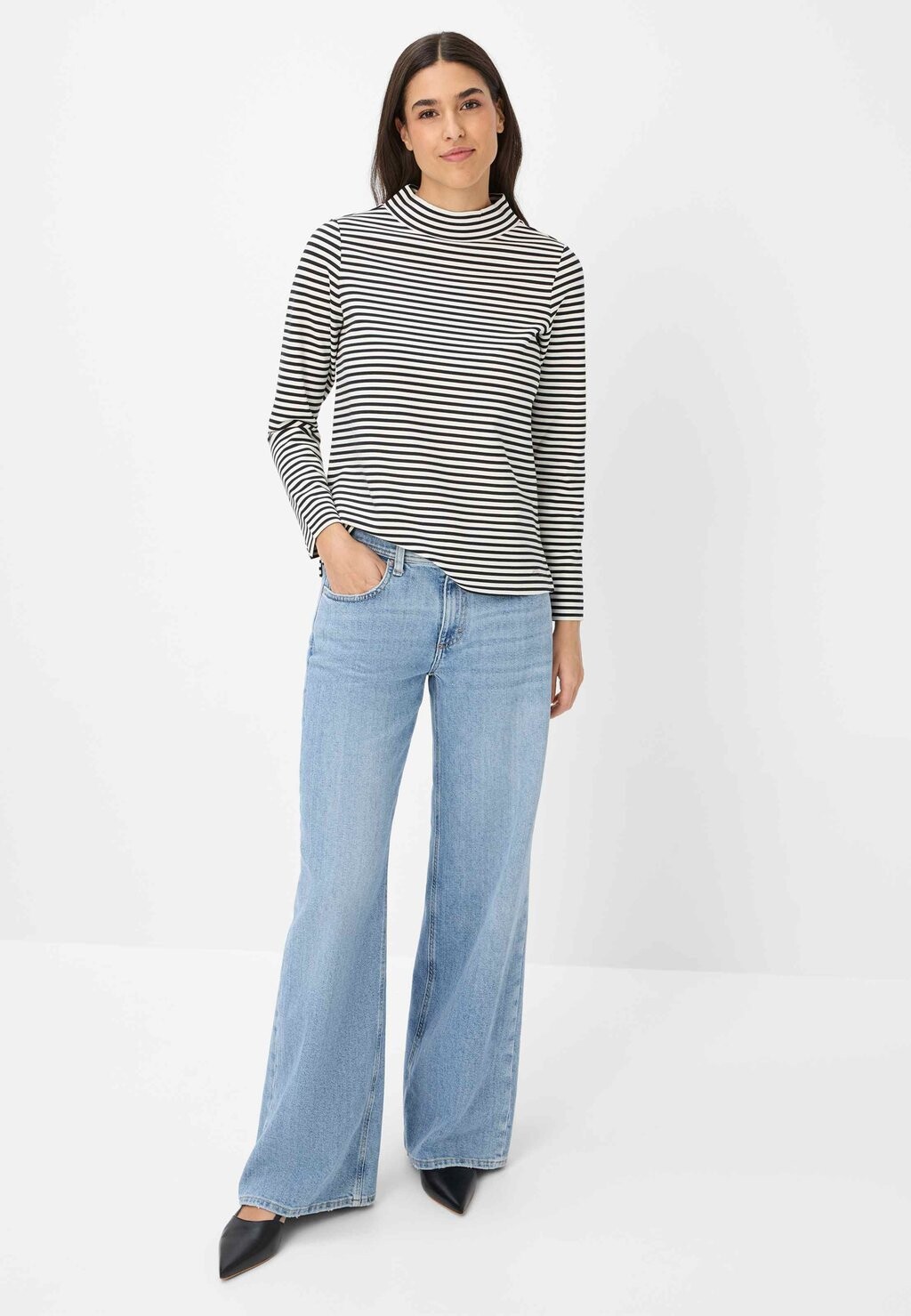 

Топ с длинными рукавами BRAX, темно-синий