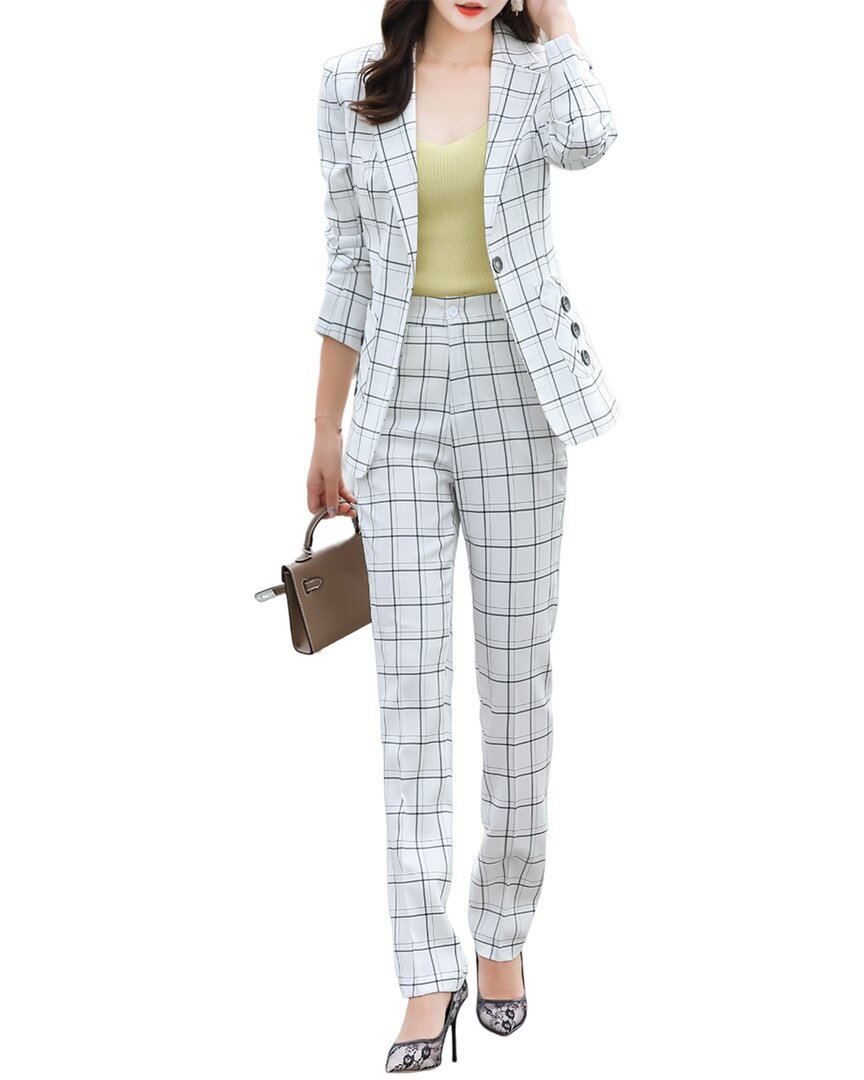 

BOSSY CHIC Комплект из 2 предметов: блейзер и брюки, белый