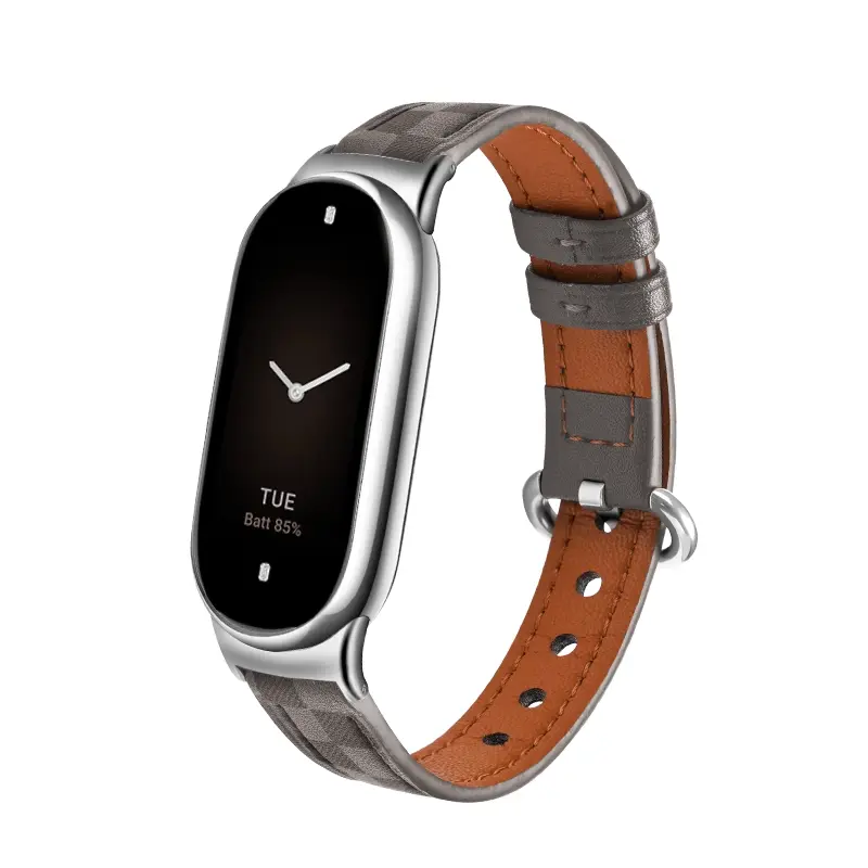 

Biaodaige Часы Strap Xiaomi Compatibility Genuine Leather Material 205mm, Umber