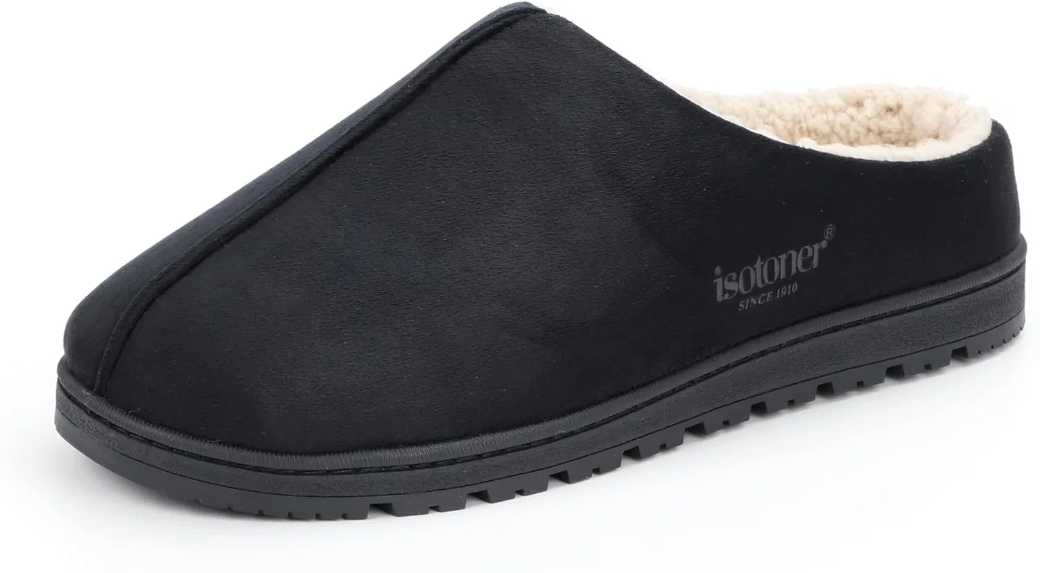 Тапочки с подкладкой Sherpa, Isotomer, Black isotoner