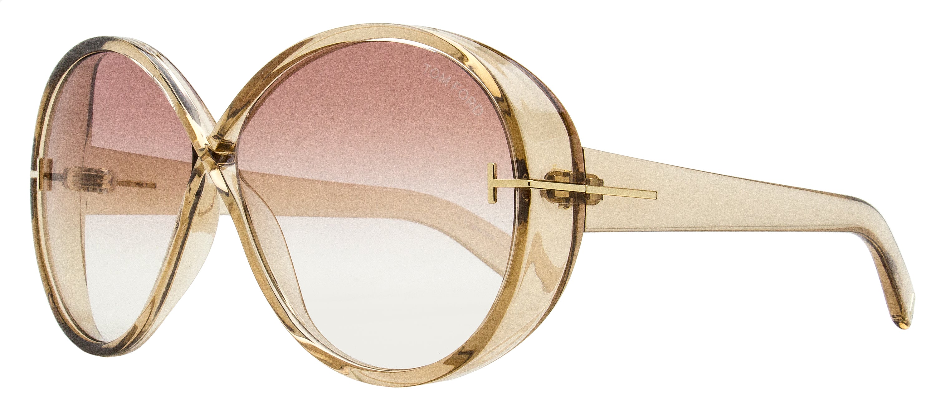 

Солнцезащитные очки Tom Ford Edie-02 женские TF1116 45T прозрачные коричневые 64 мм