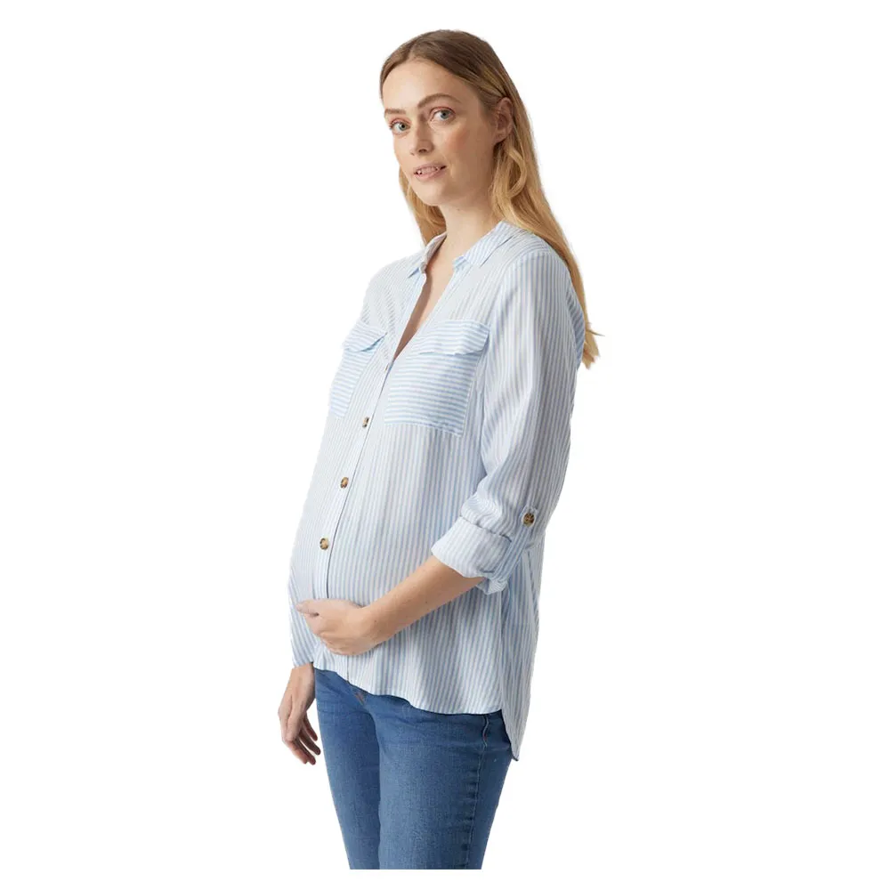 

Рубашка с длинным рукавом Vero Moda Bumpy Maternity, синий