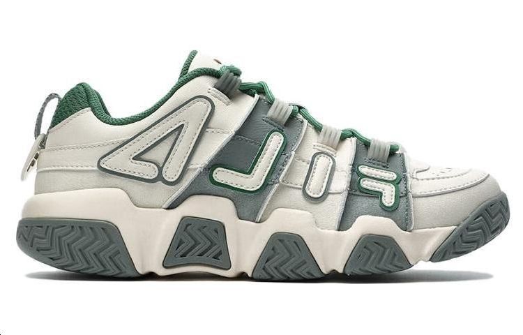 Кроссовки FILA FUSION Vintage Basketball Shoes Men Low-top White/Green, зеленый — фото 2