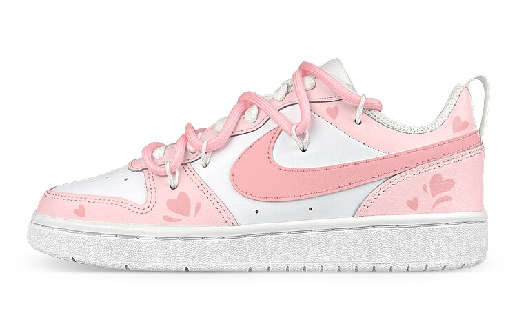

Кроссовки Nike Court Borough Series Skateboard Shoes Women's Low-Top White Pink