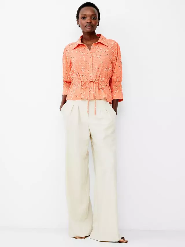 

Рубашка French Connection Gretta 3/4 Sleeve, цвет coral/multi