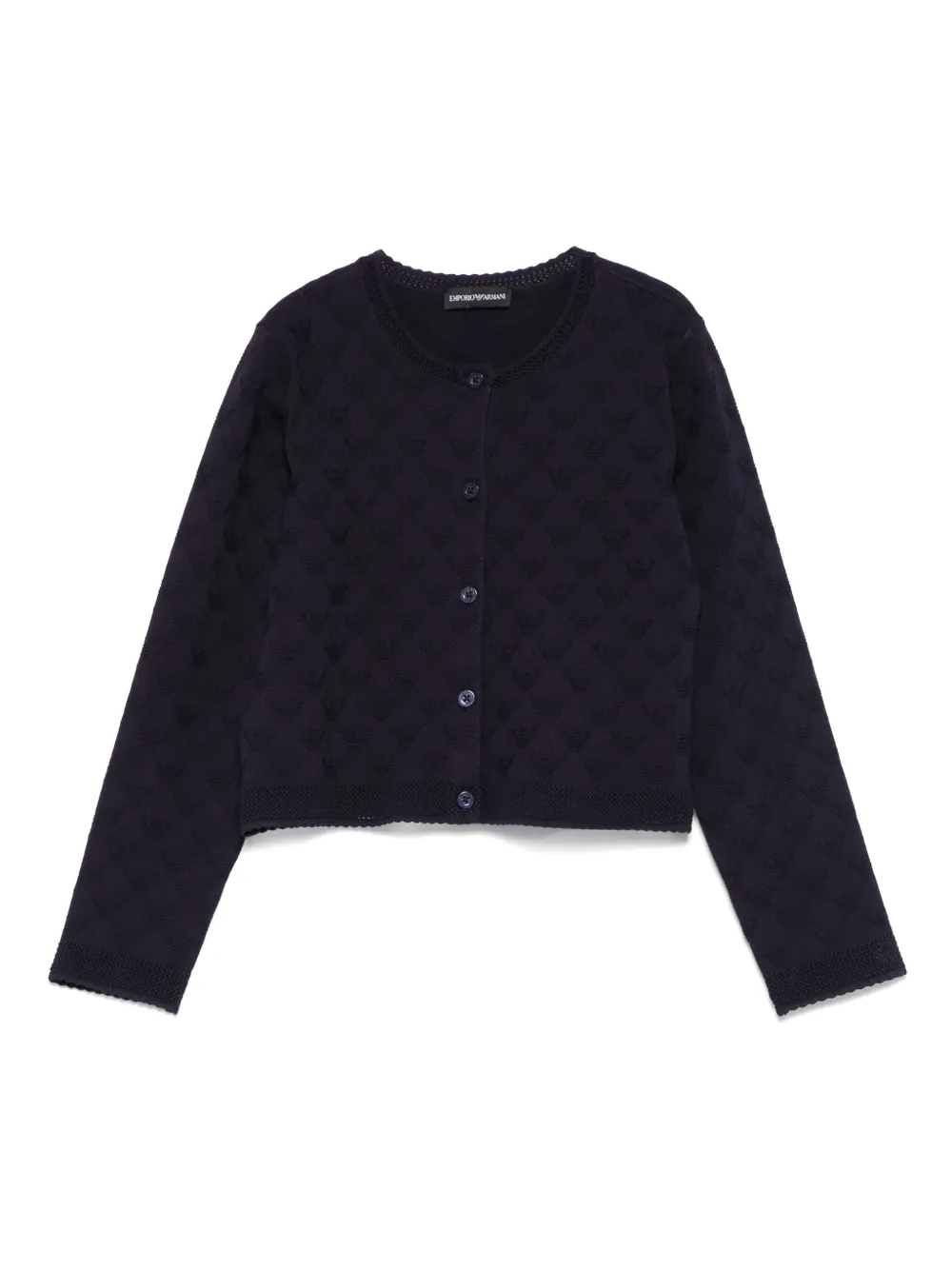 

Кардиган с логотипом Emporio Armani Kids, синий