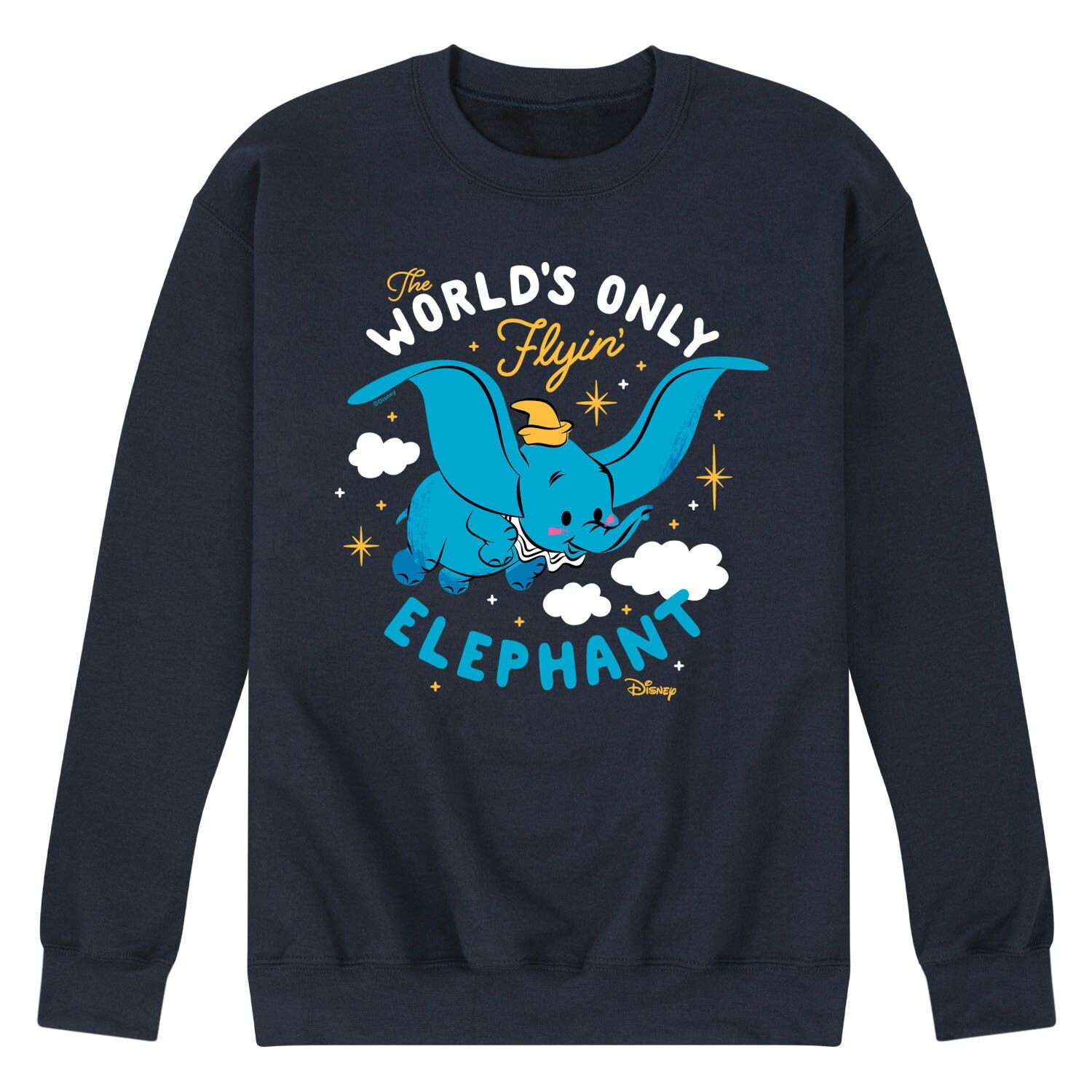 

Мужской флисовый пуловер с рисунком летающего слона Disney's Dumbo Licensed Character