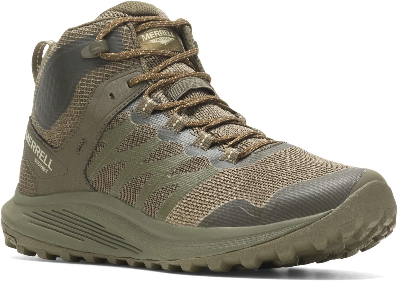 

Кроссовки Nova 3 Mid Wp Merrell Work, цвет Dark Olive