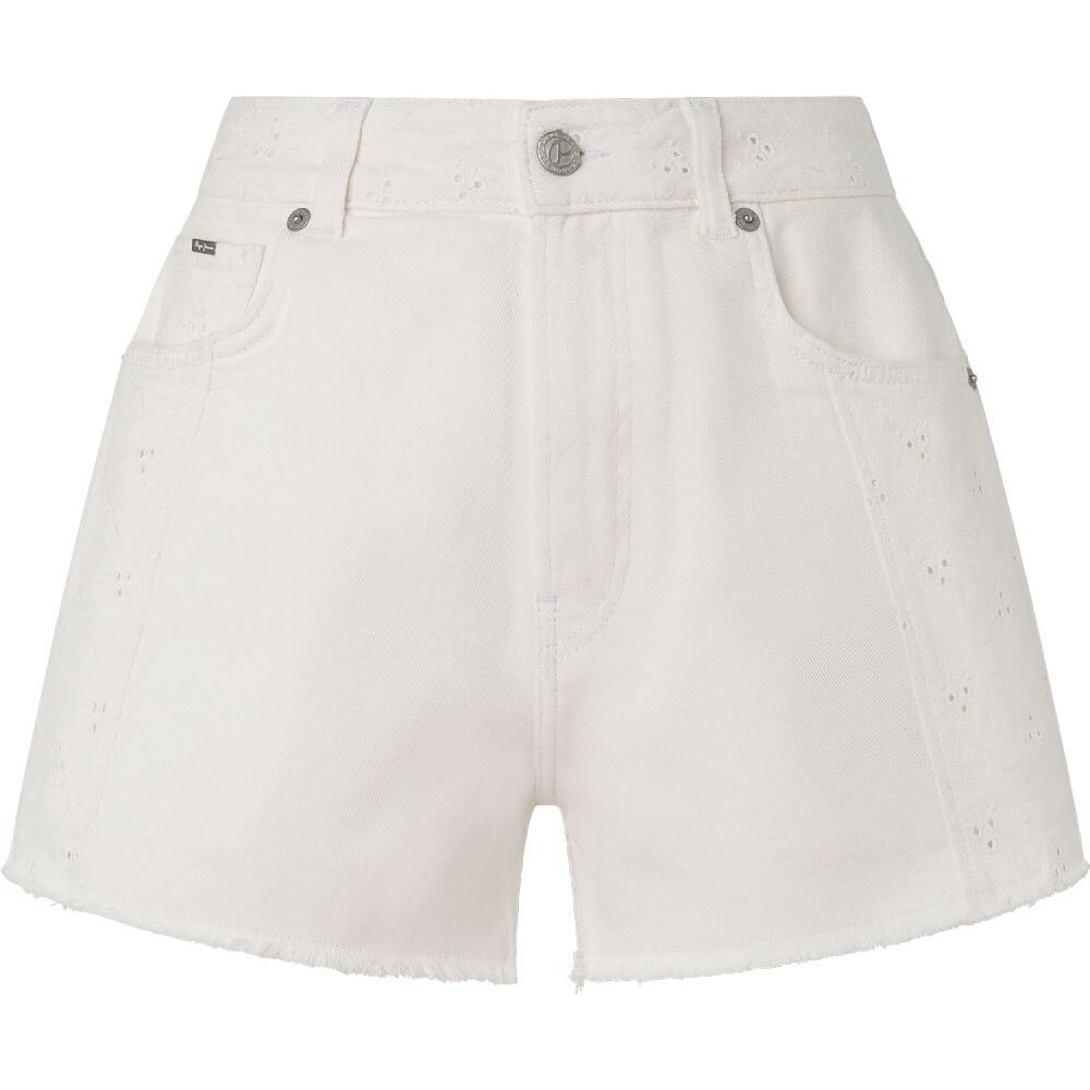 

Шорты Pepe Jeans A-Line Anglaise Fit denim, белый