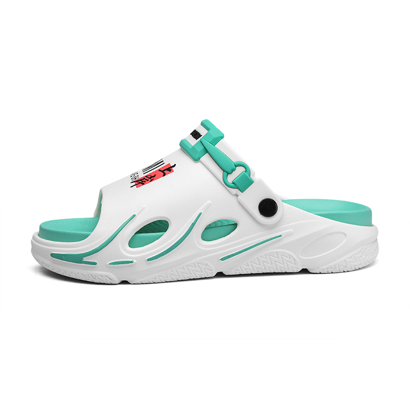 

NANJIREN Пляжные сандалии мужские бело-зеленые, цвет White Green