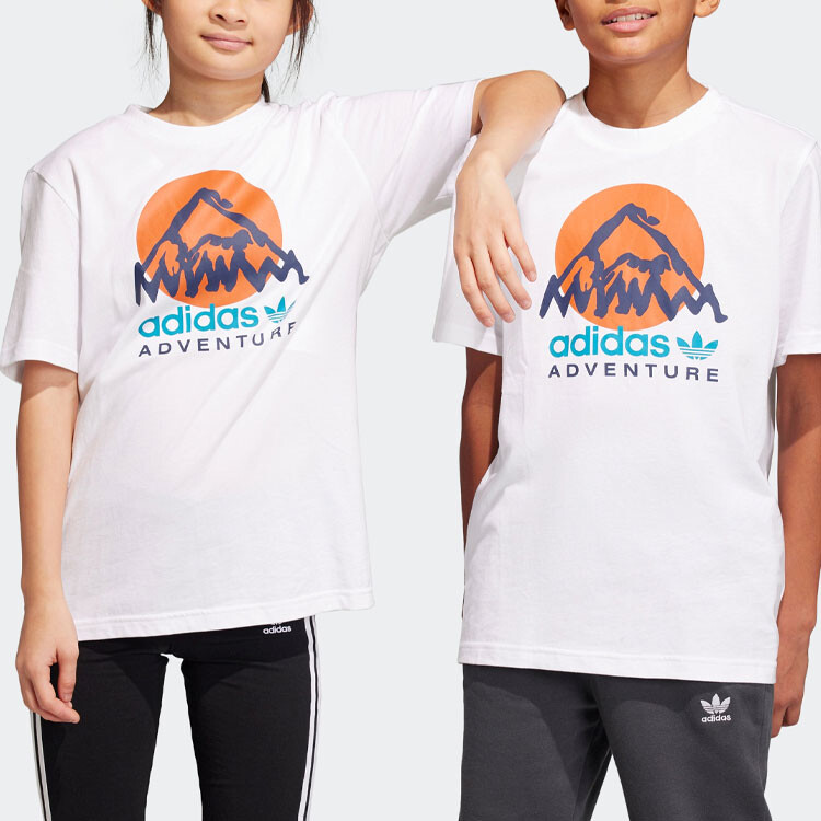 Детская футболка Adidas Originals, белый — фото 2