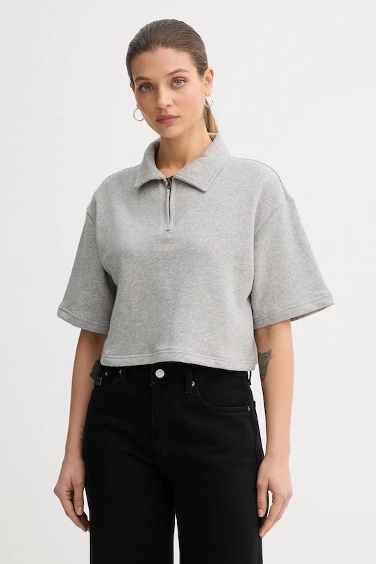 

Хлопковое поло United Colors Of Benetton, серый