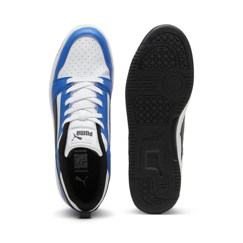 Кроссовки Rebound V6 Low для взрослых PUMA White Black Team Royal Blue — фото 4