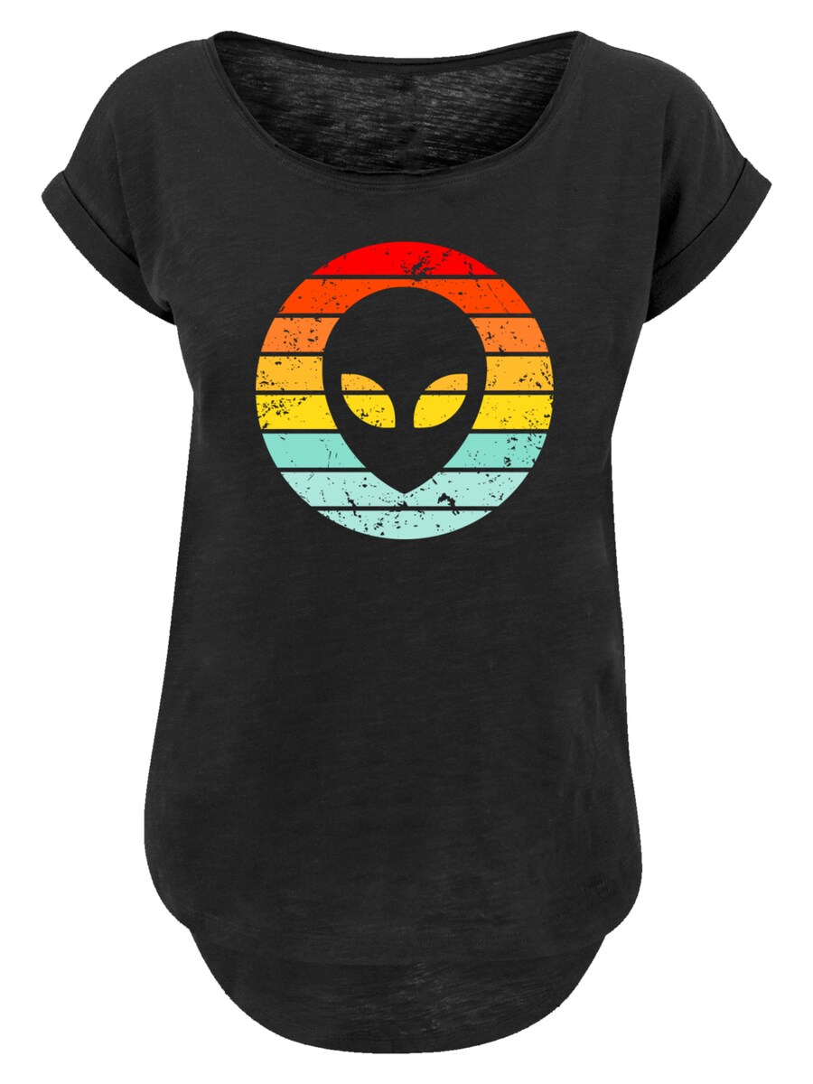 

Рубашка F4NT4STIC Alien Retro Sonnenuntergang, черный