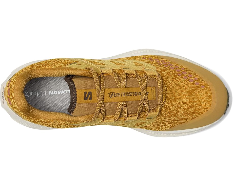 Кроссовки Salomon Aero Glide 3 Grvl, цвет Spicy Mustard/Vanilla Ice/Deep Lichen Green — фото 2