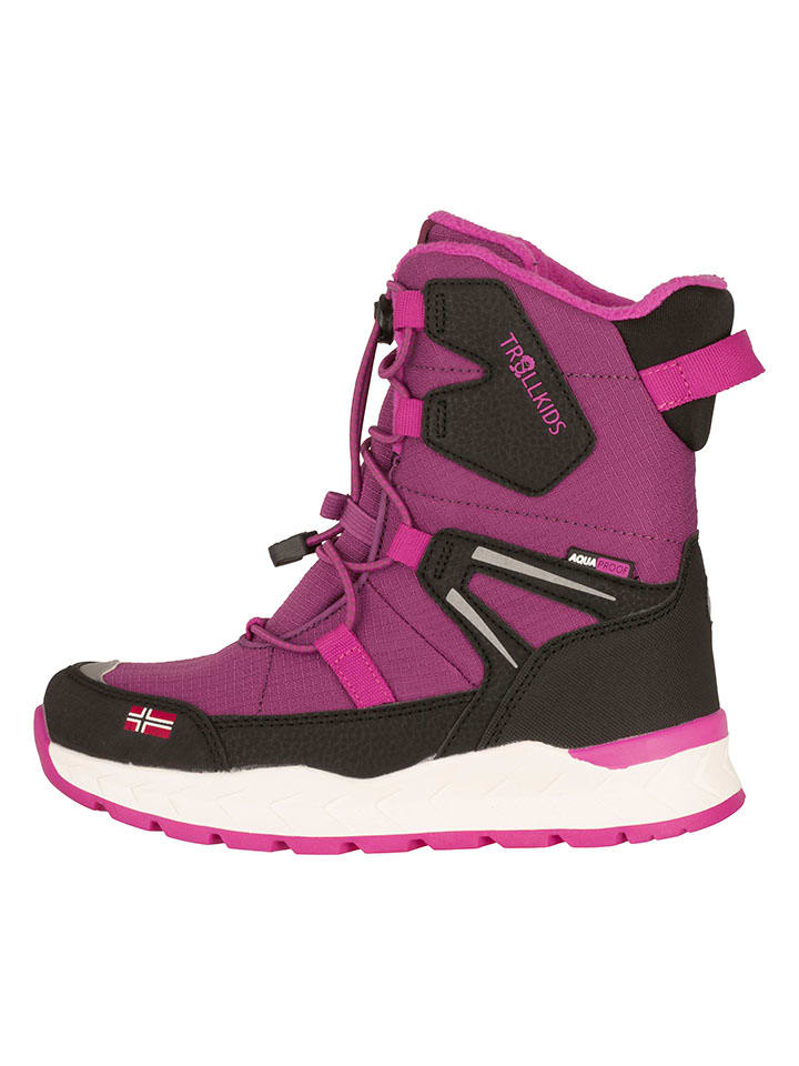 

Trollkids Зимние ботинки "Nordkapp XT" ягодного цвета