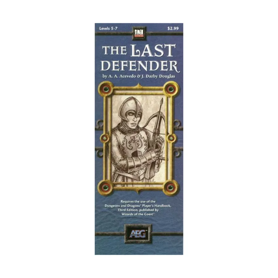 

Модуль Last Defender, Adventure Keep Modules (d20)
