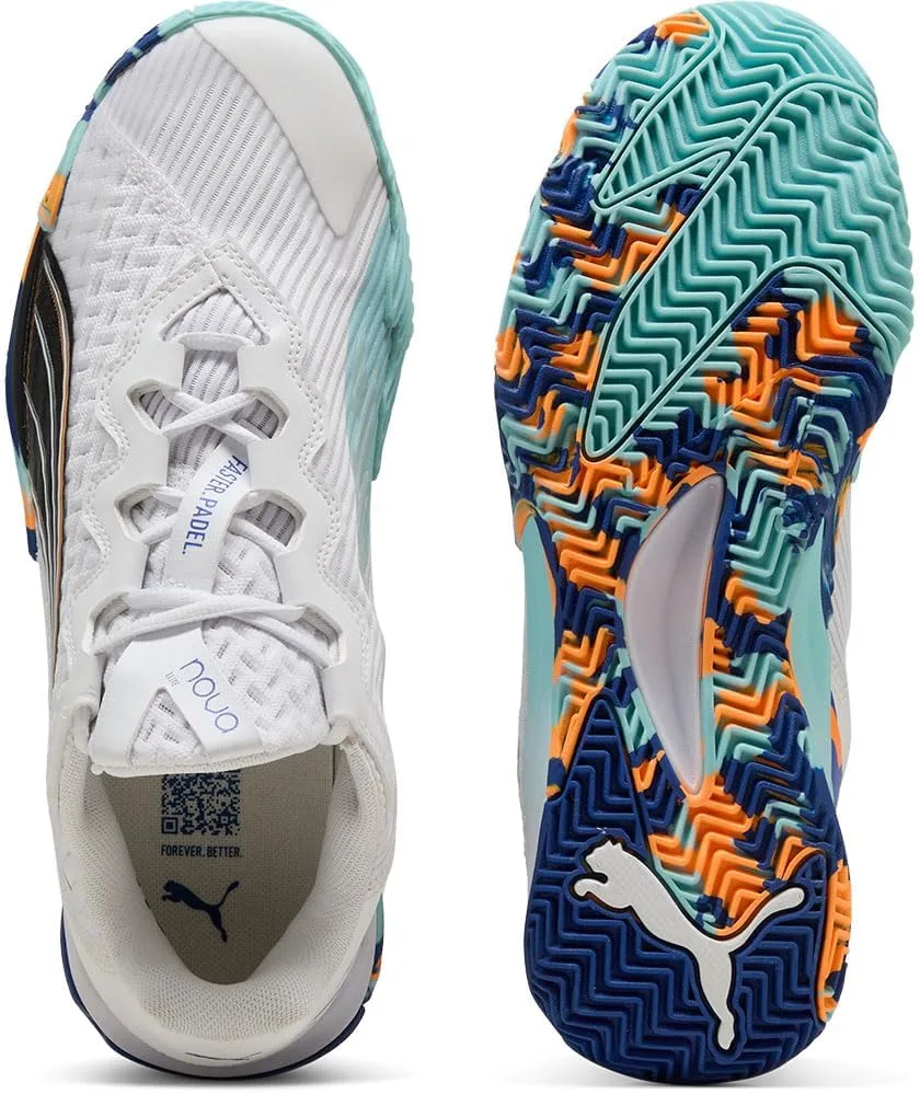 Теннисные кроссовки PUMA Nova Elite унисекс, белый/черный/синий — фото 2