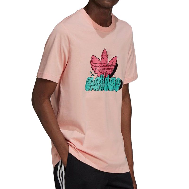 Adidas Originals Футболка мужская светло-розовая — фото 3