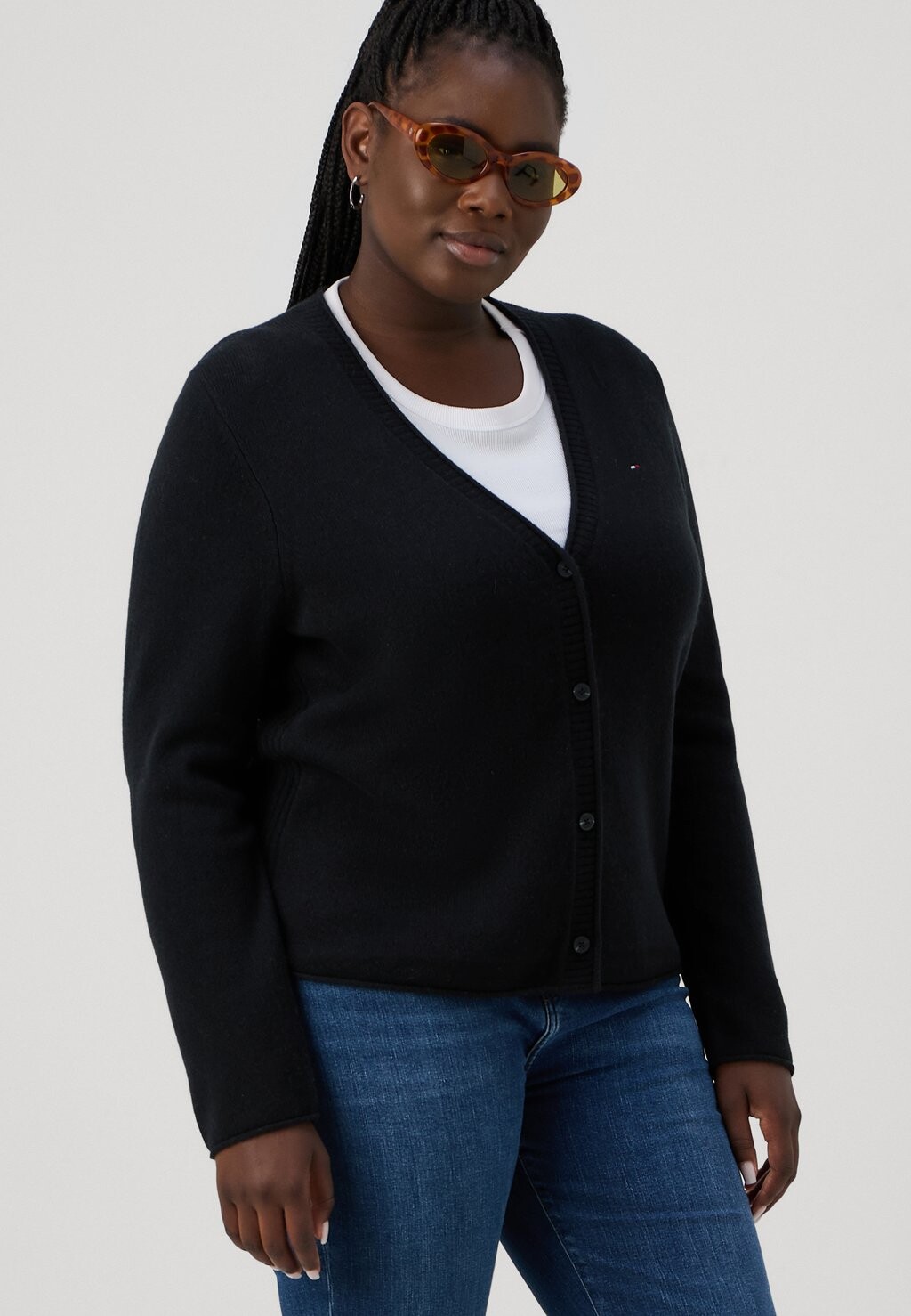 

Кардиган SOFT CARDIGAN Tommy Hilfiger Curve, черный
