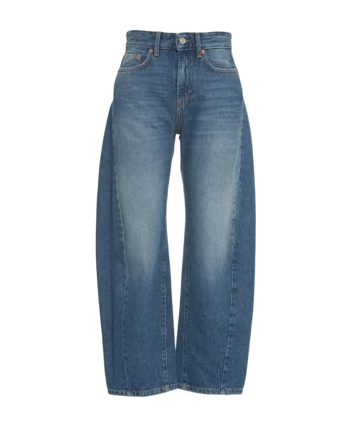 

Синие джинсы с высокой талией и широкими штанинами Department Five, синий