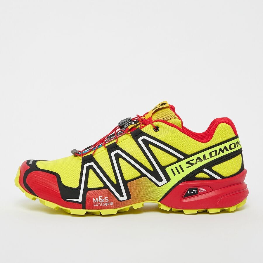 

Кроссовки Speedcross 3 Salomon, цвет sulphur spring/high risk red/black, Желтый, Кроссовки Speedcross 3 Salomon, цвет sulphur spring/high risk red/black