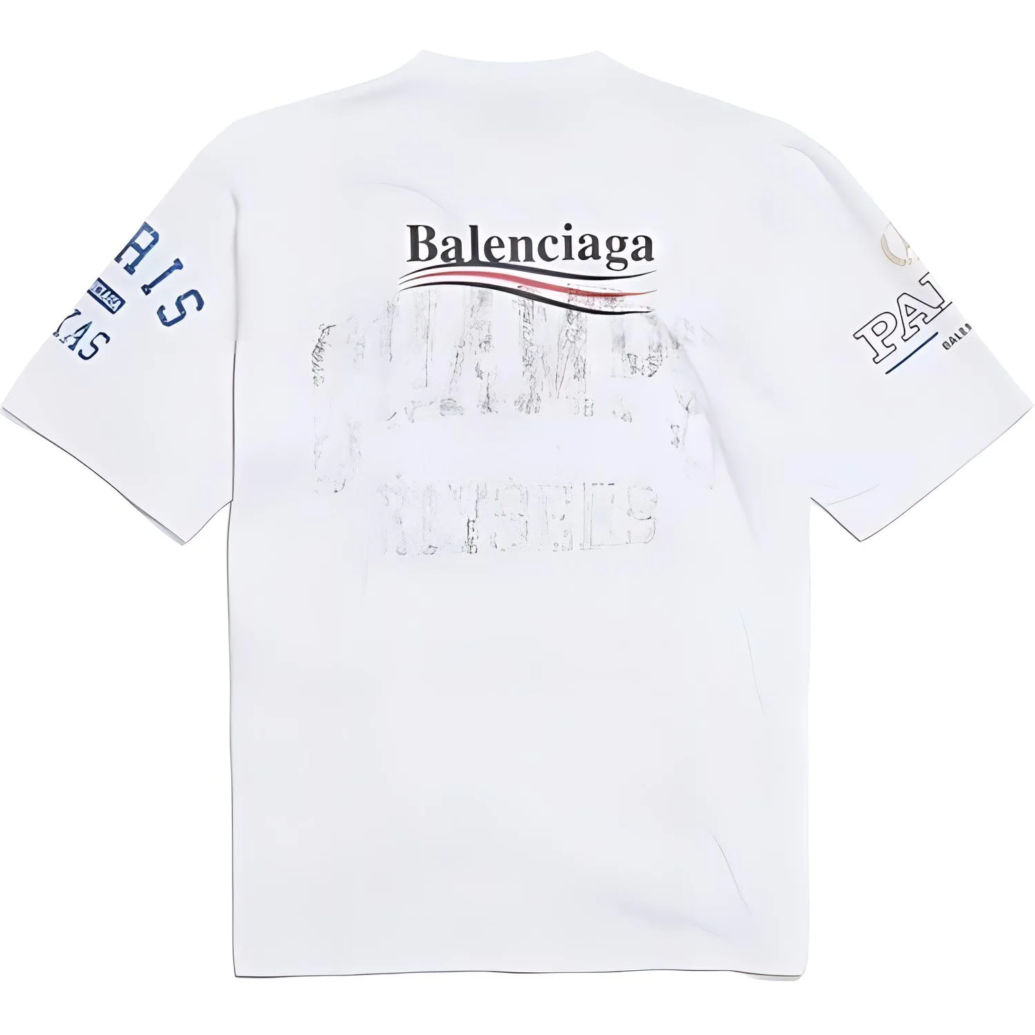 Balenciaga Футболка SS25 Loose Fit Unisex White — фото 3
