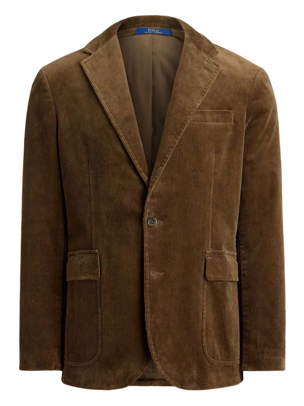 

Вельветовый однобортный пиджак POLO RALPH LAUREN, коричневый